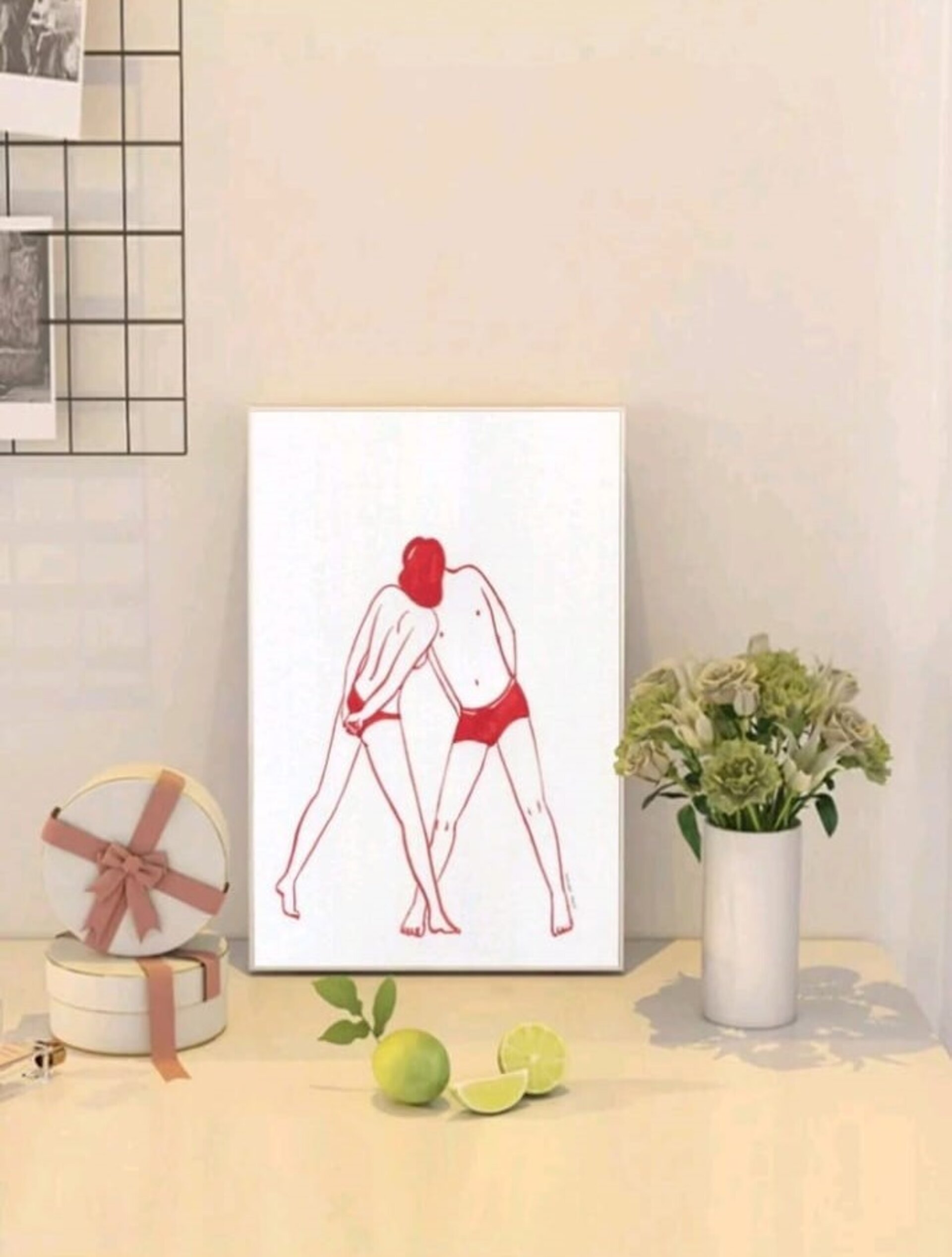 Lámina de lienzo para enmarcar "La pareja" - 2