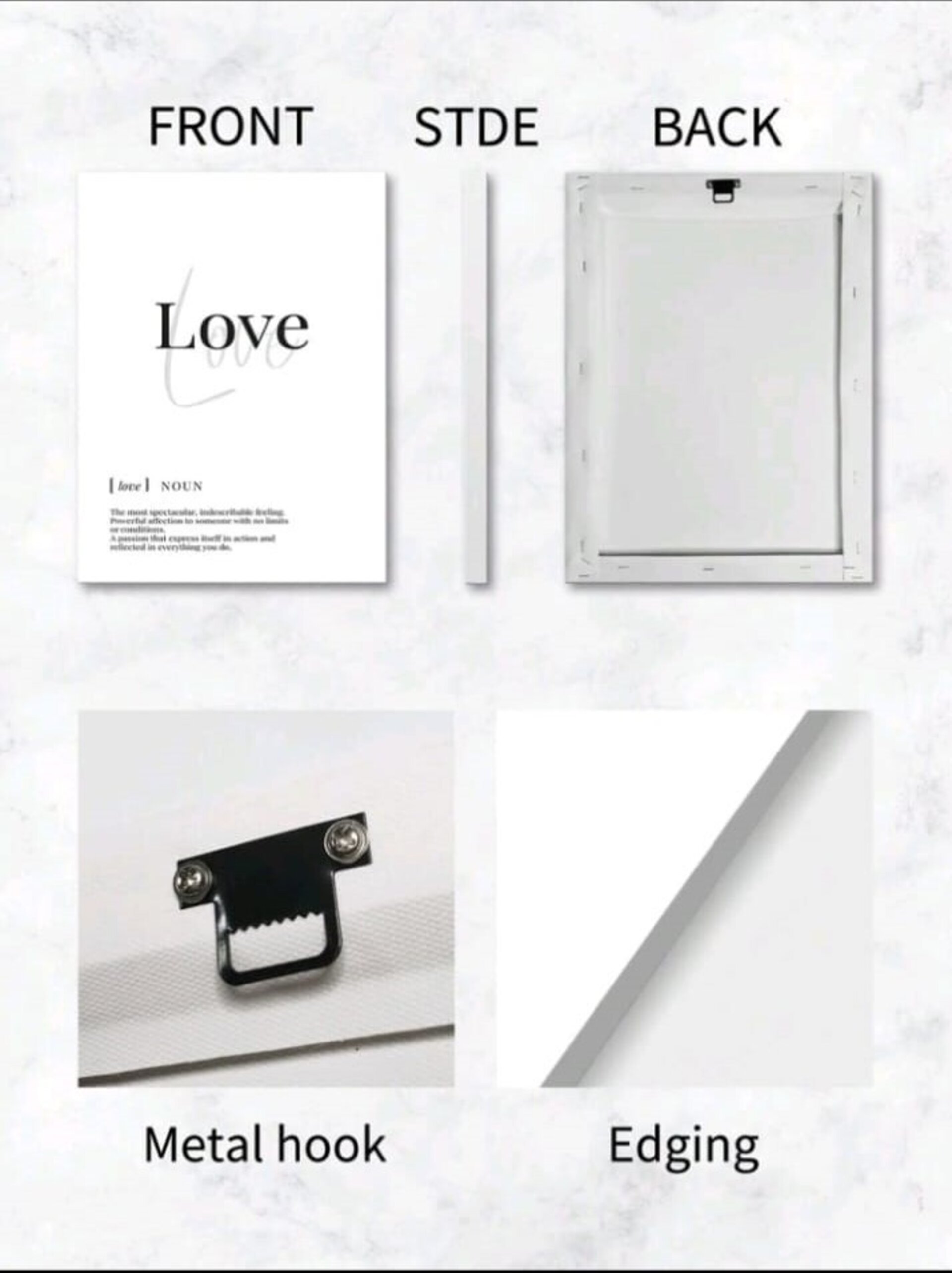 Cuadro love blanco - 2
