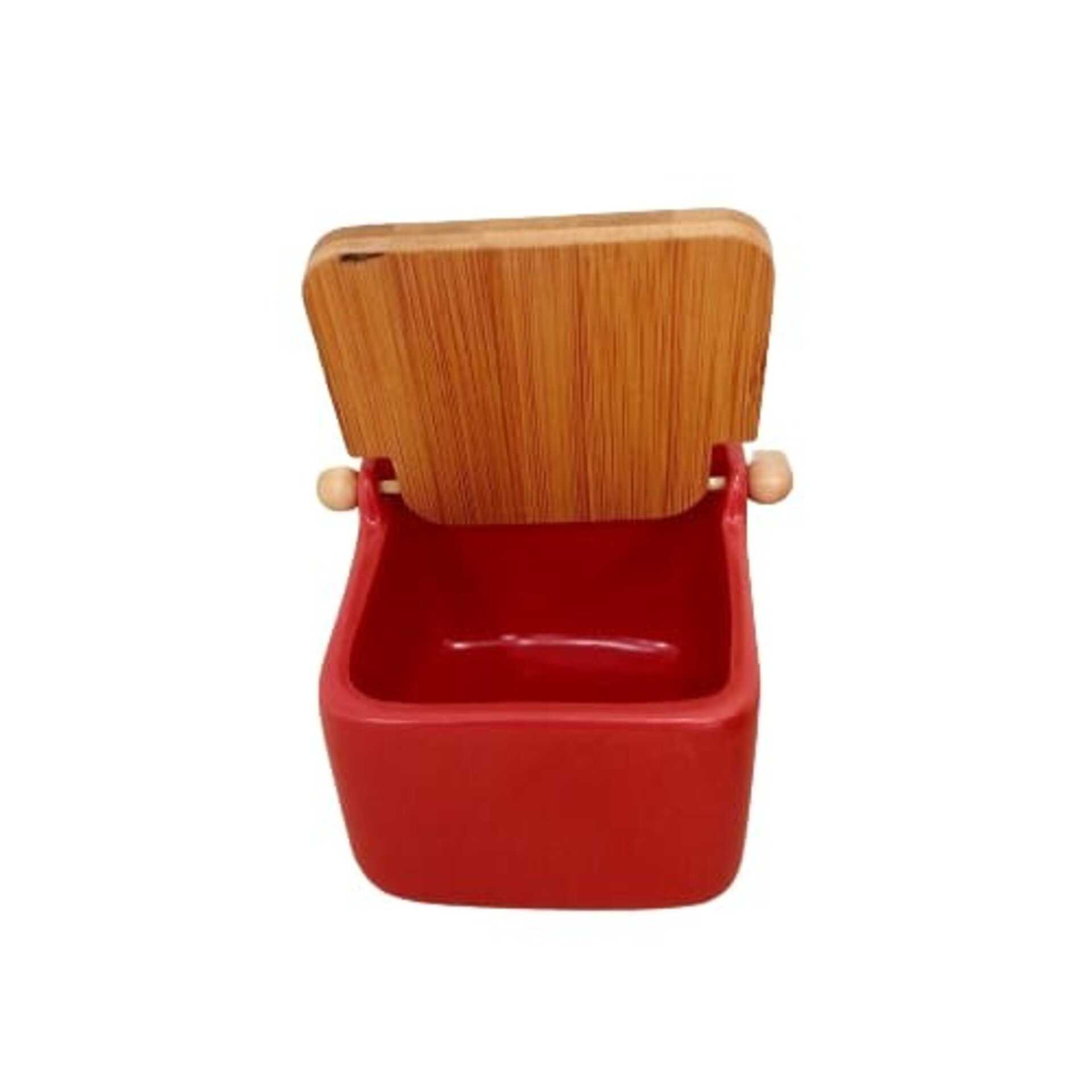 Salero ceramica rojo - 2