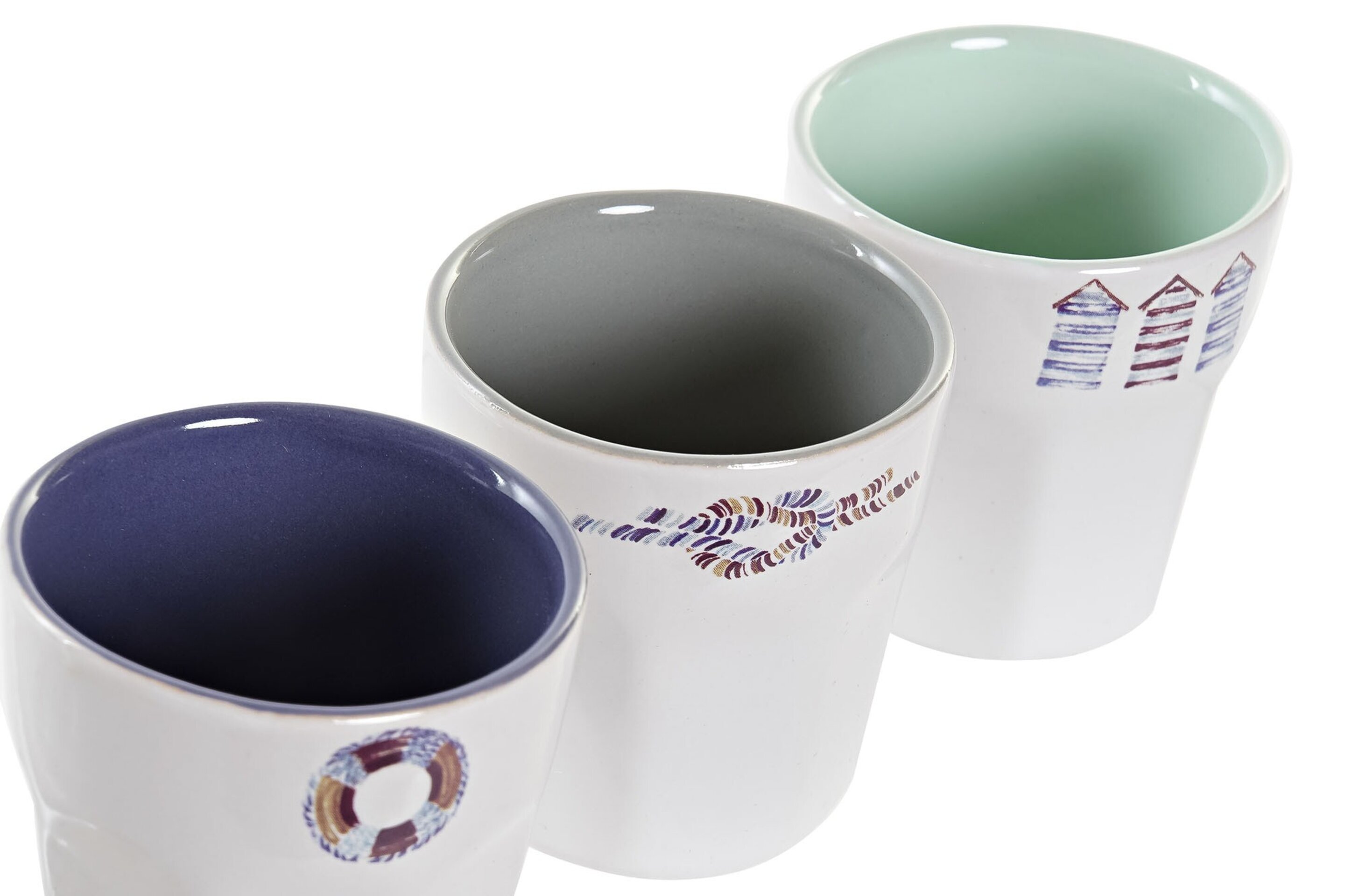 Set x 6 vasitos café gres - 2