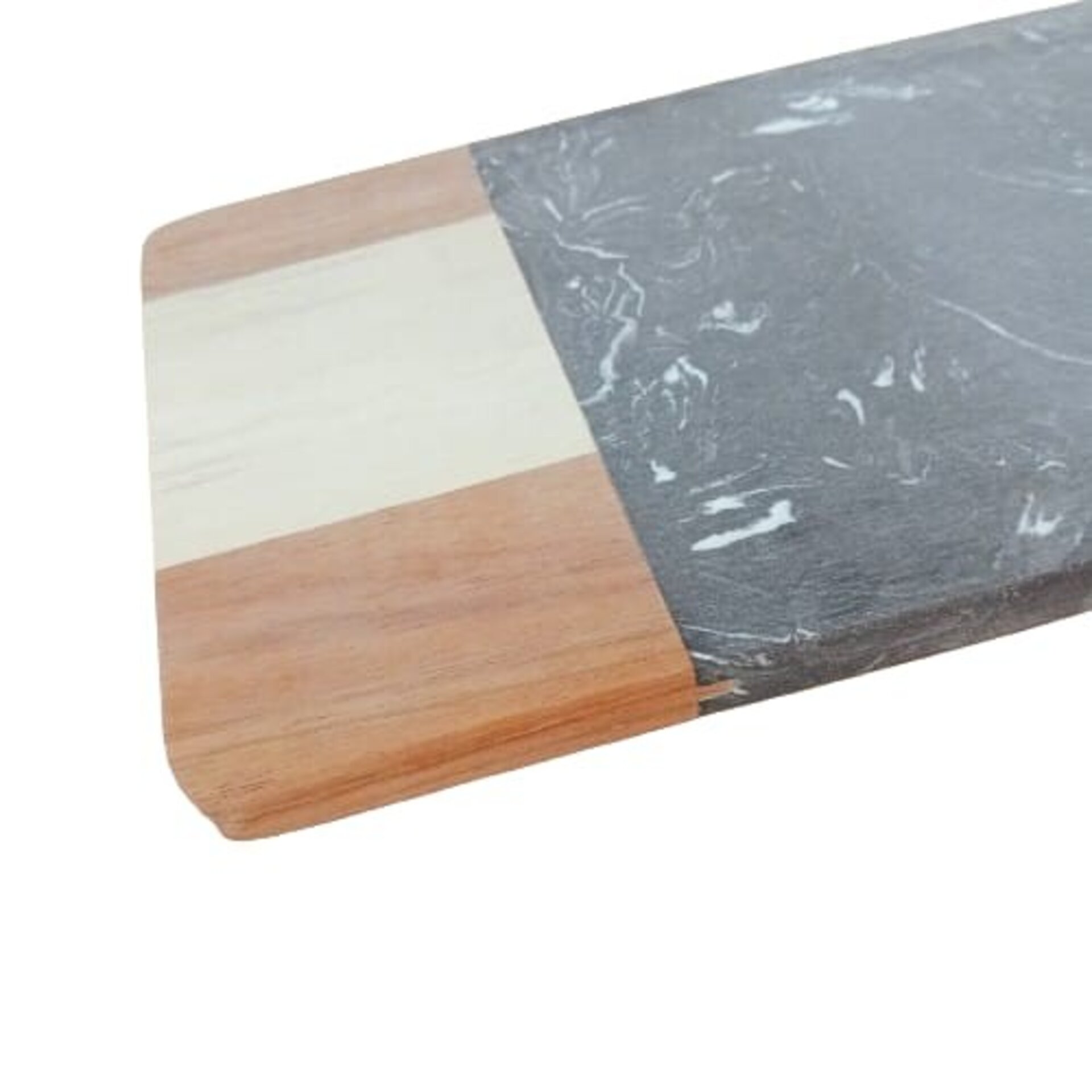 Tabla de mármol negro y madera - 3