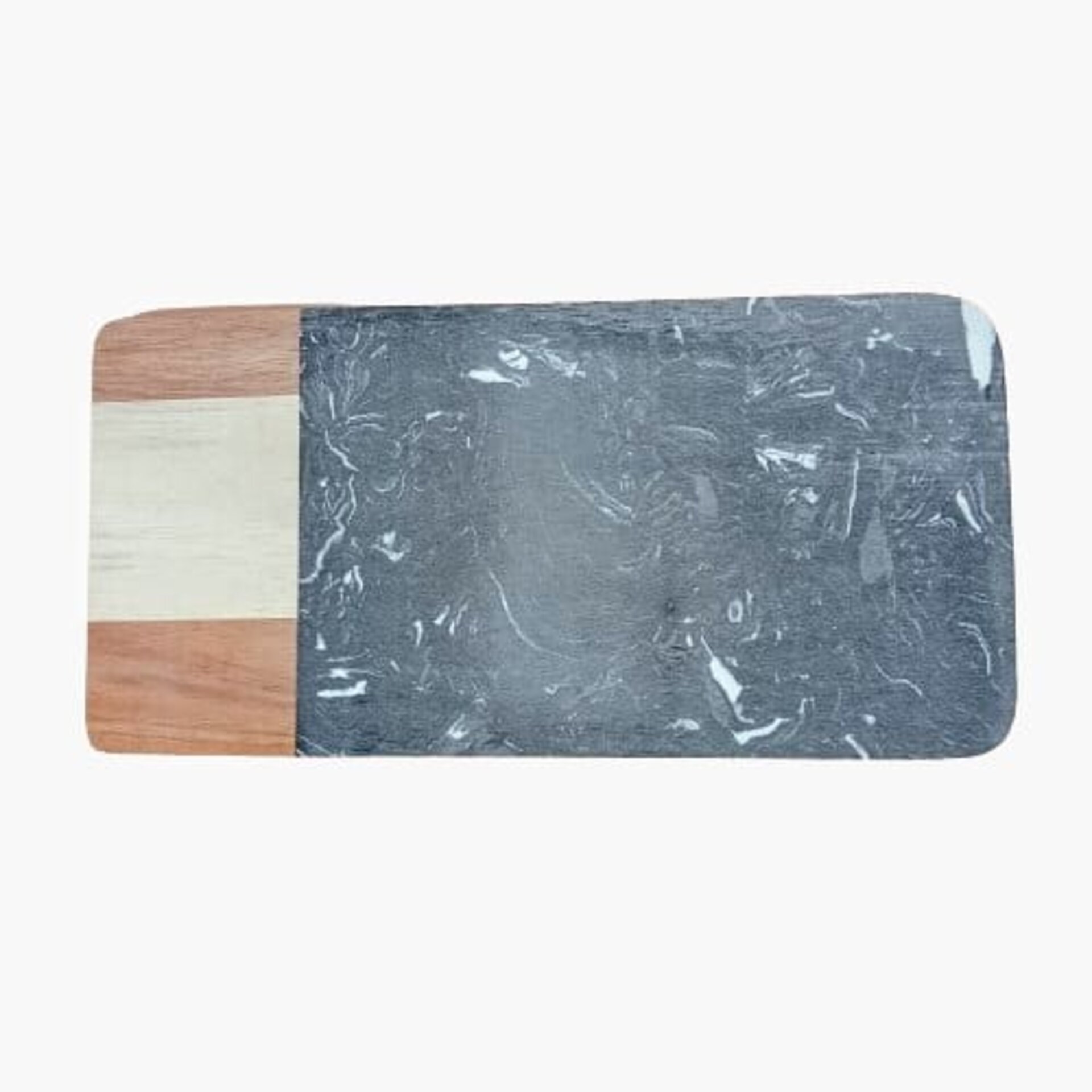 Tabla de mármol negro y madera - 2