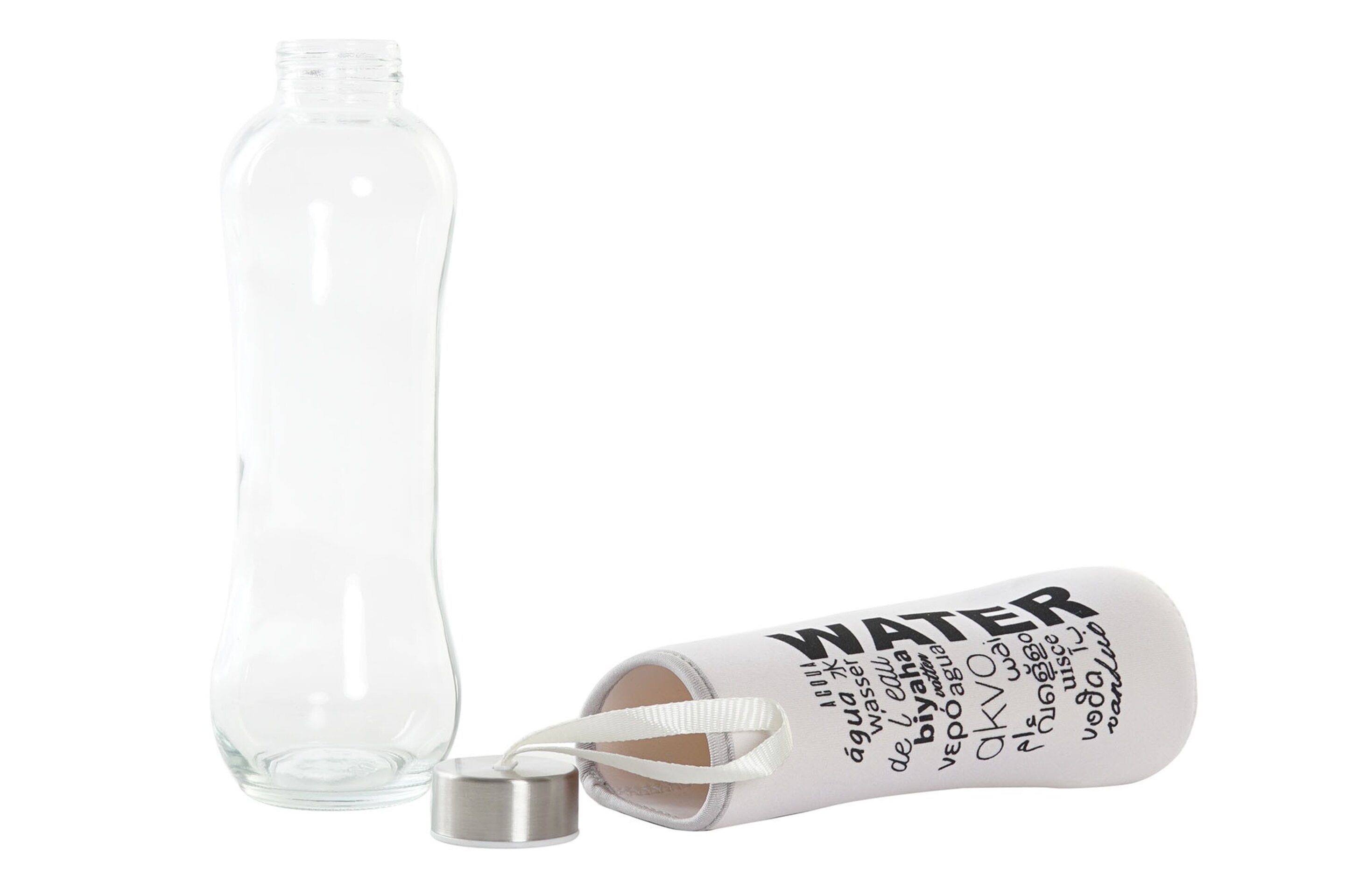 Botella de cristal con funda - 3